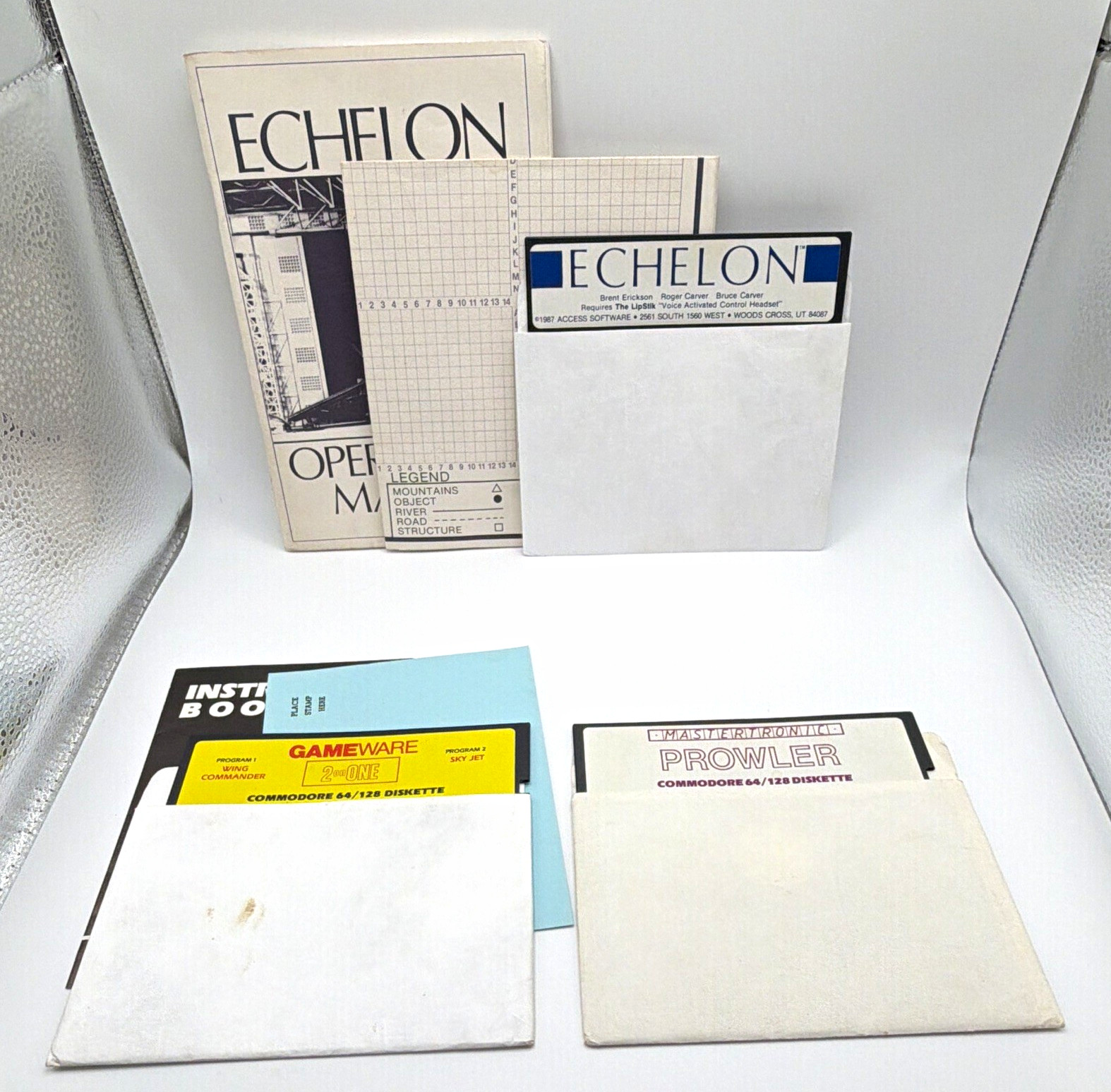 Commodore 64 C64 gaming software bundle Untested