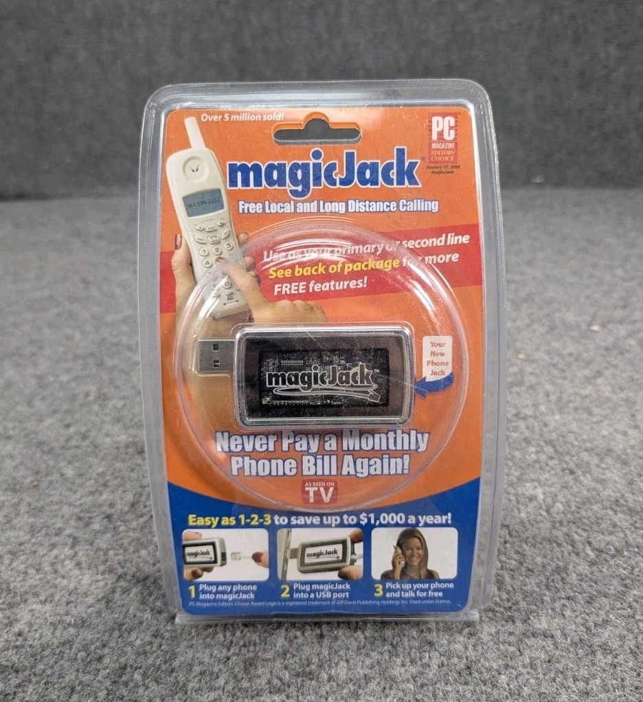 Original magicJack USB Phone Adapter NEW Sealed Package VoIP PC Mac