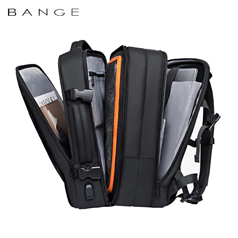 Travel Backpack Men Business Aesthetic Backpack School Expandable USB Bag Large