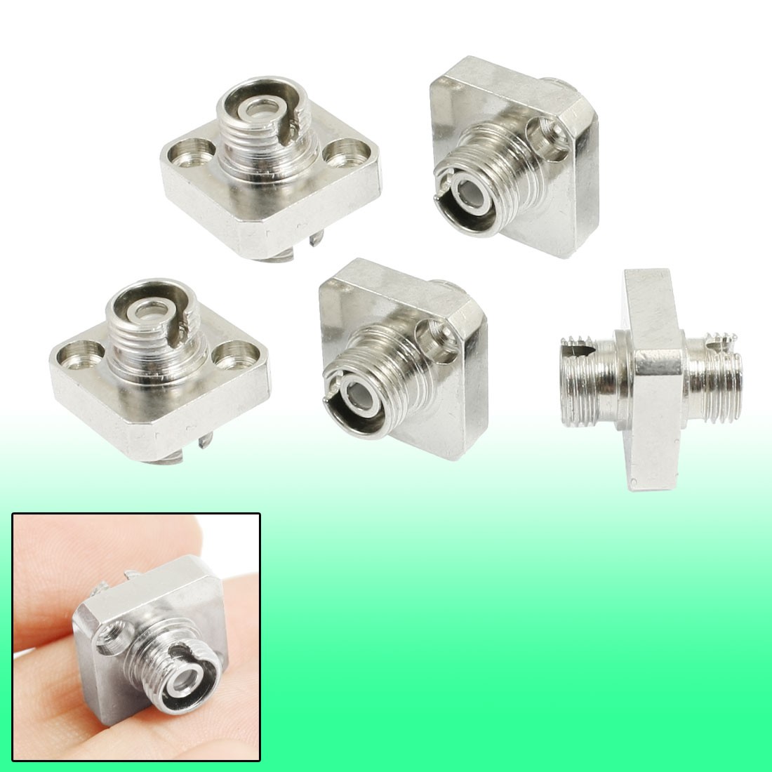 5 Pieces Fiber Optic Mating Adapter FC Female to Female Connector