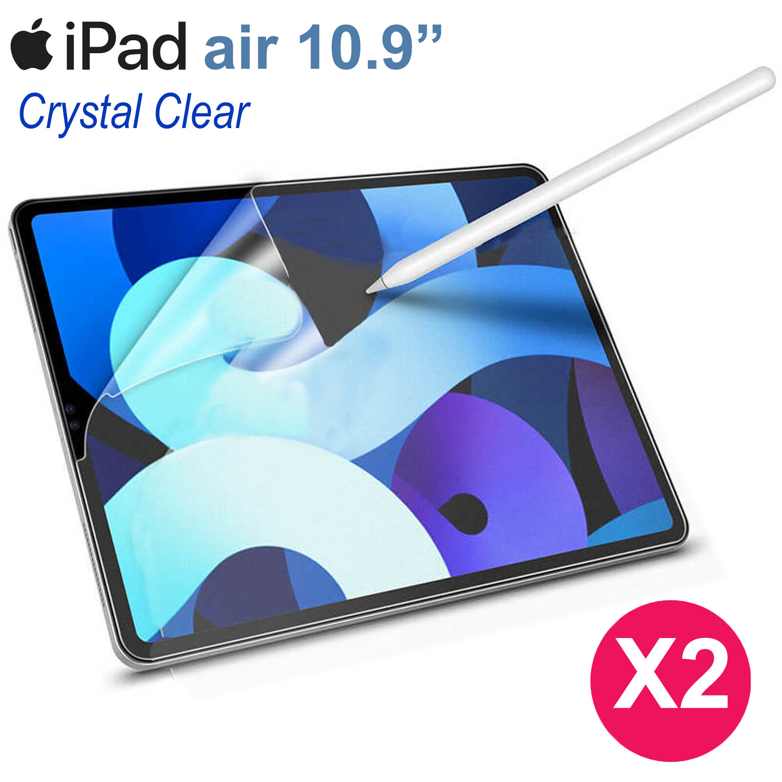 2pcs Soft Pet Film Screen Protector for Apple iPad Air 5 5th Gen 10.9 Inch 2022