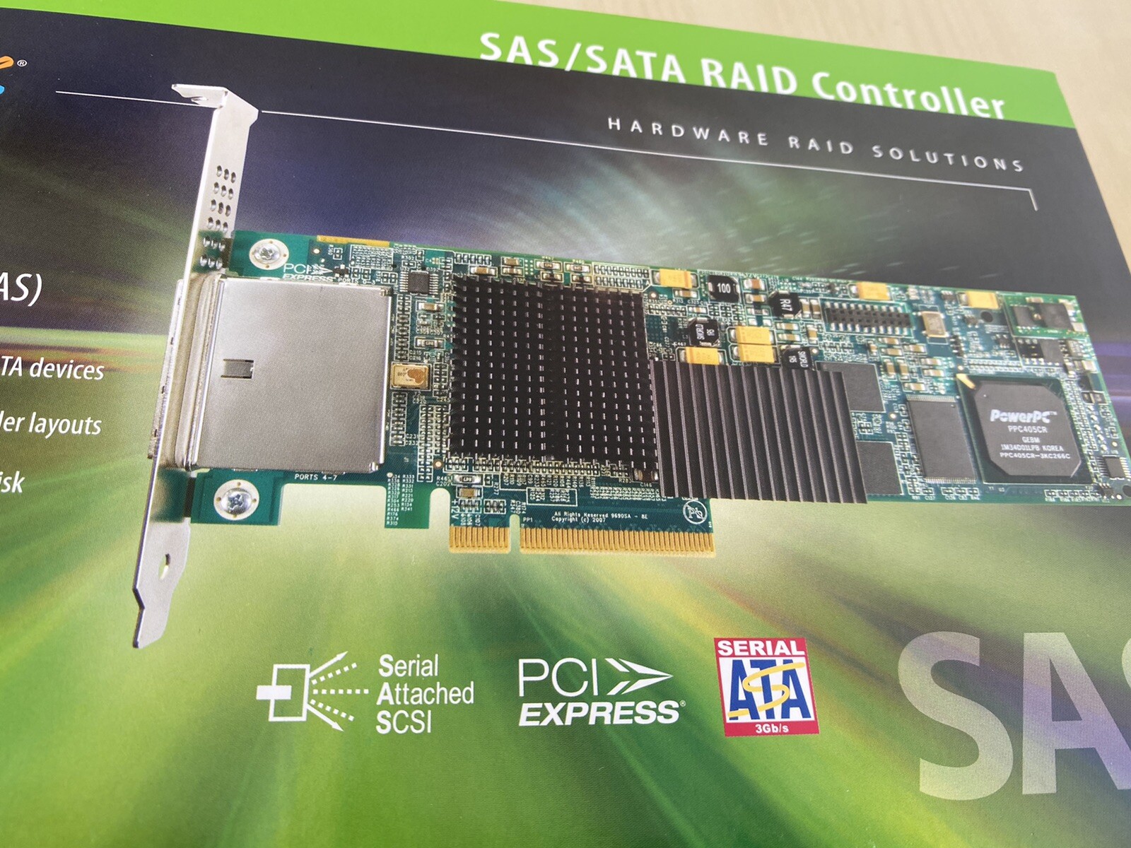 LSI 3WARE P/N 9690SA-8I SAS SATA PCIe RAID Controller