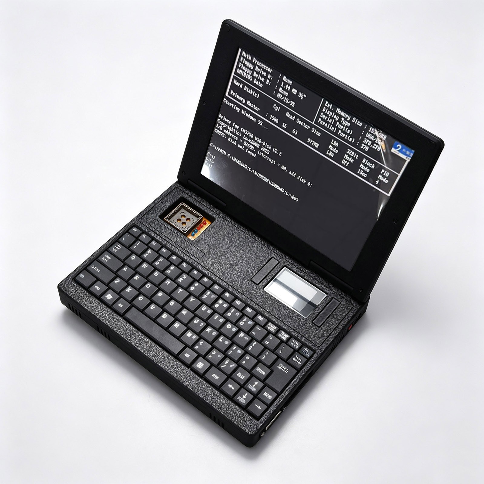 Portable BOOK386 386CPU 16MB RAM Vintage Computer with 1GB CF Card and Gamepad