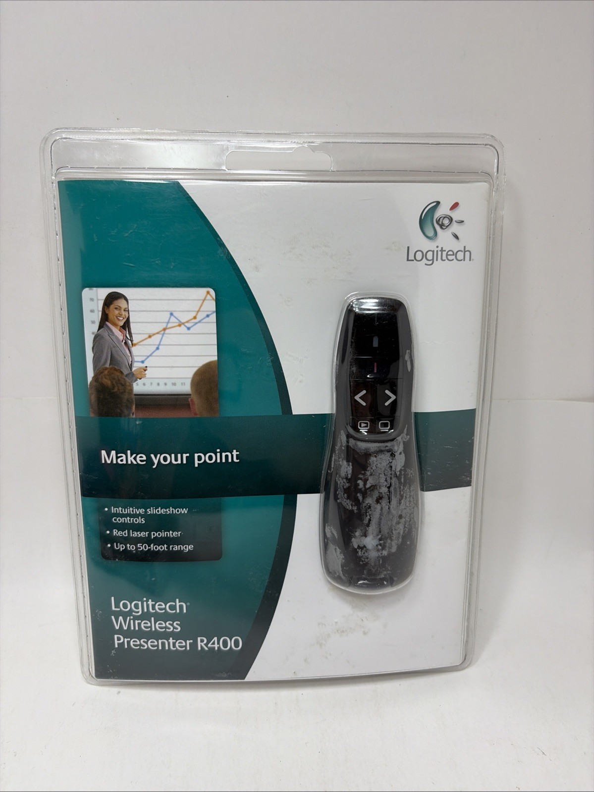 Logitech R400 Laser Presentation Remote Black BRAND NEW SEALED