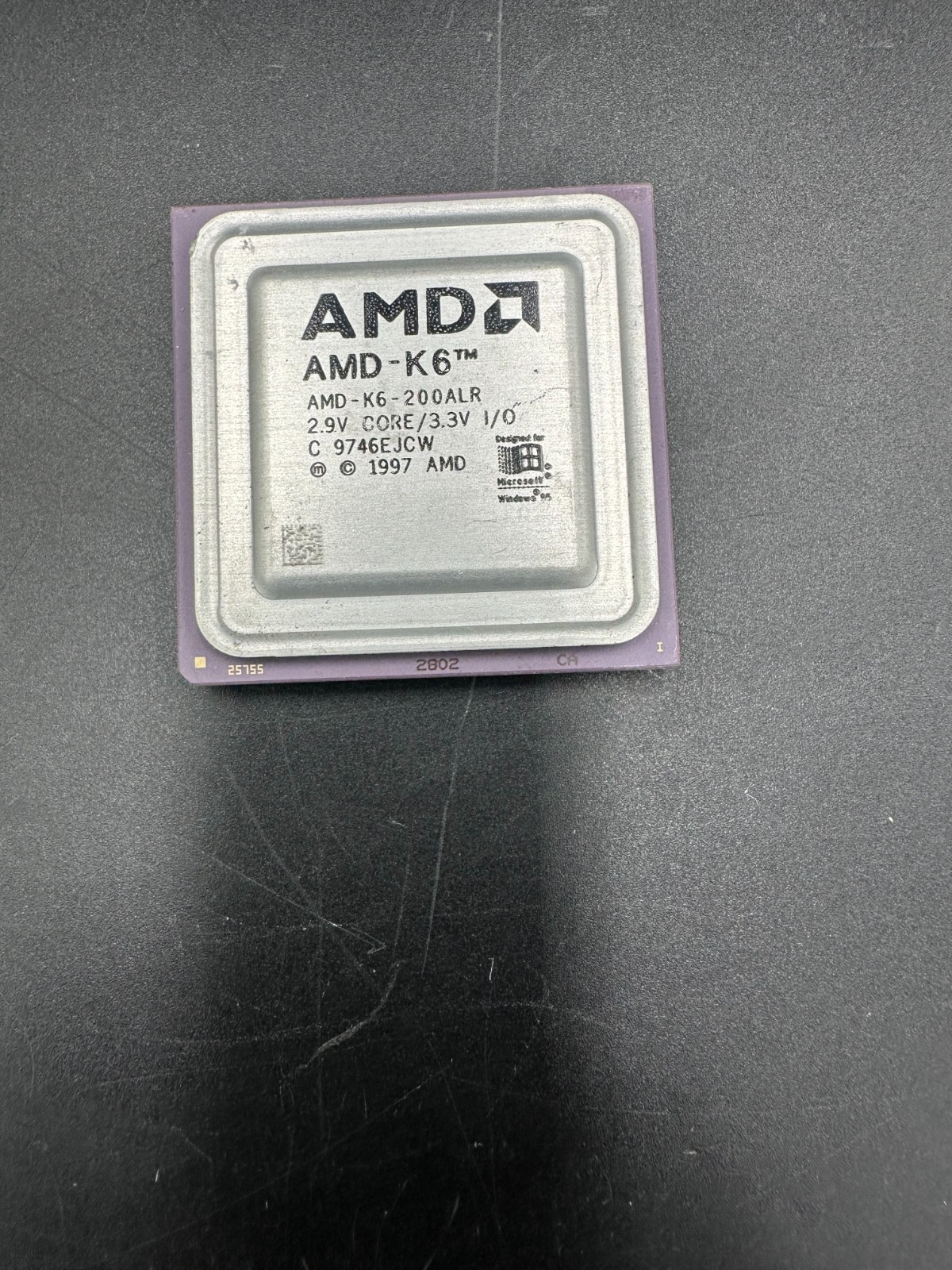 AMD K6 200MHz CPU Processor AMD-K6-200ALR Socket 7 PGA Vintage 1997
