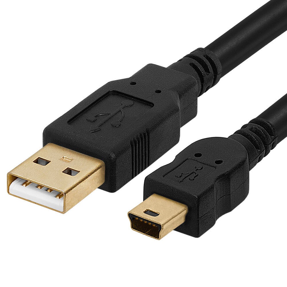 1.5FT Mini USB Cable USB 5-Pin to USB 2.0 Male Data Sync Charging Cord PSP GPS