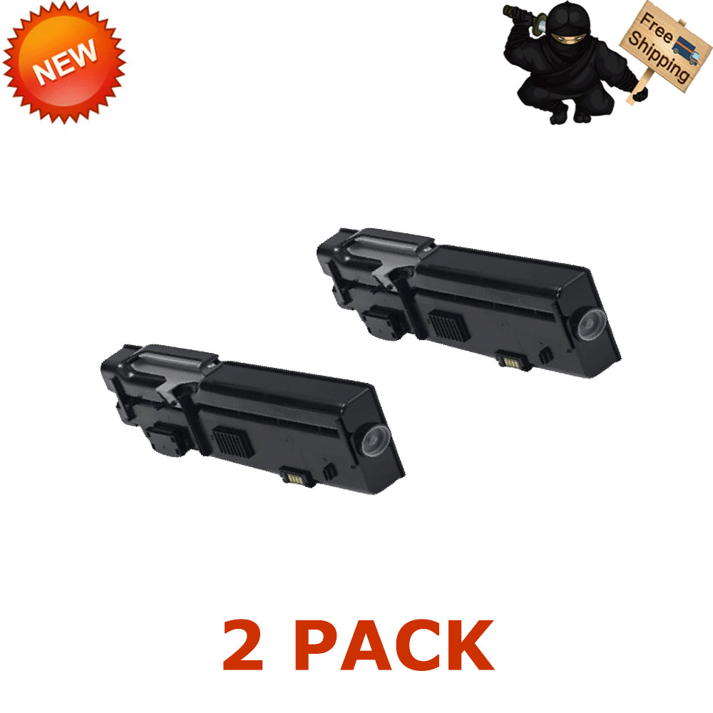 2 PK Black Extra HY Toner Compatible For Dell 593-BBBU C2660dn C2665 RD80W 67H2T