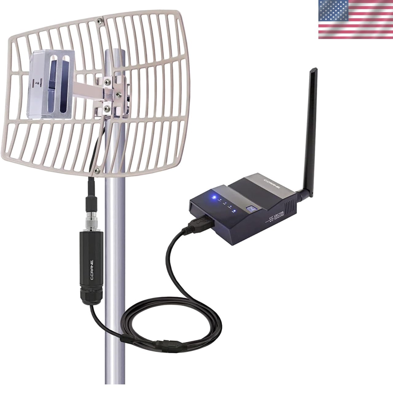 Boost Your WiFi with C. Crane Vector - Long Range Receiver for Multiple Devices