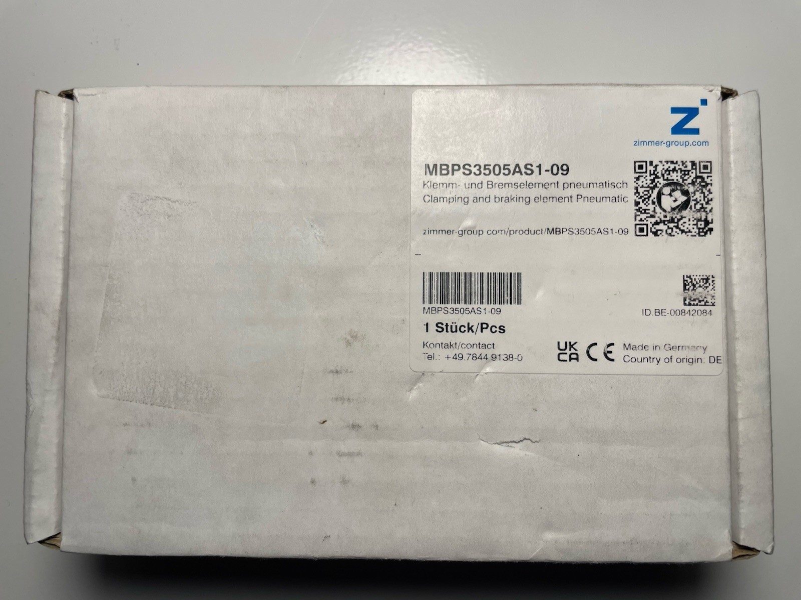 1PCS NEW ZIMMER MBPS3505AS1-09 Rail Brake With Sensor Feedback