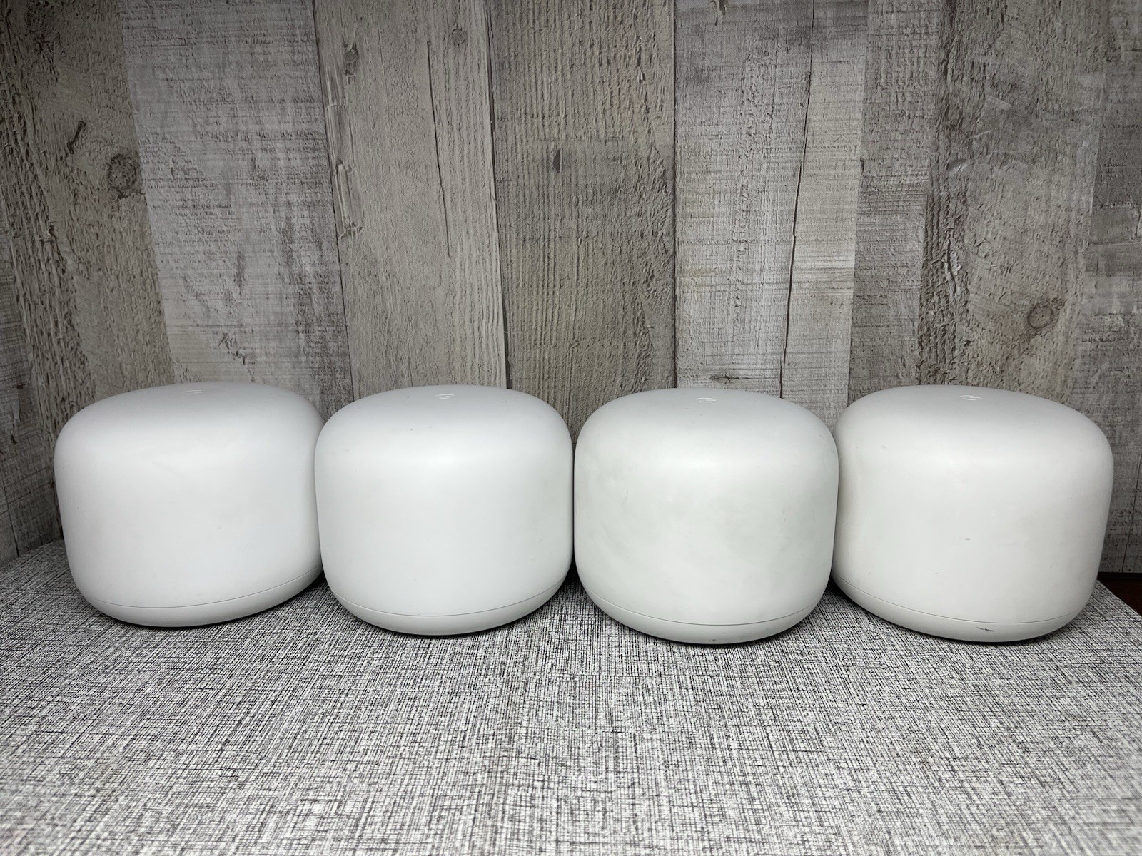 Google Mesh Wi-Fi Router H2D 4-Pack White 2 LAN Ports *No AC Adapters*