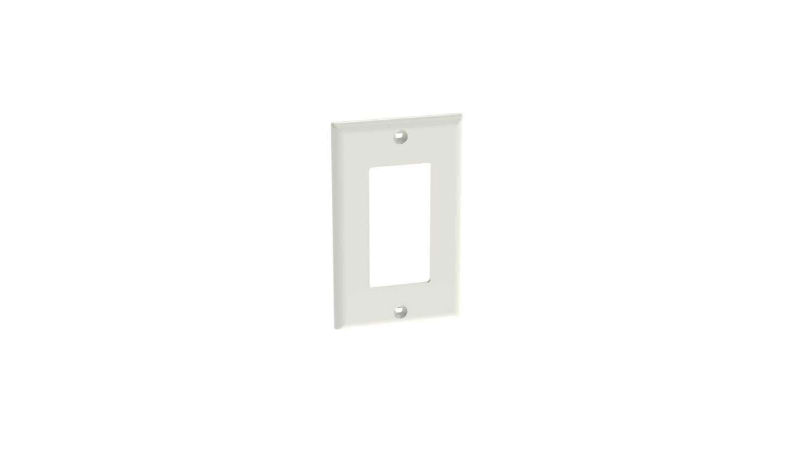 Panduit Surface Raceway CPGIW Single Gang Rectangular Screw On Faceplate NEW