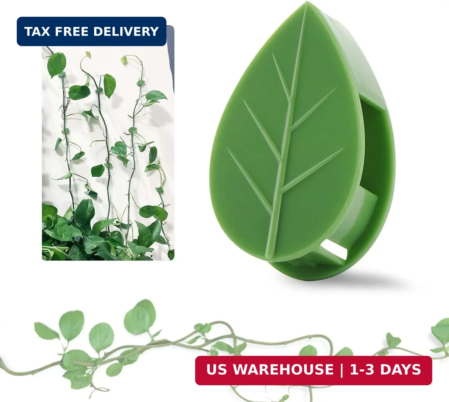 Plant Clips for Climbing Plants(40 Pack), Self-Adhesive Fixer, Plant Climbing Wa