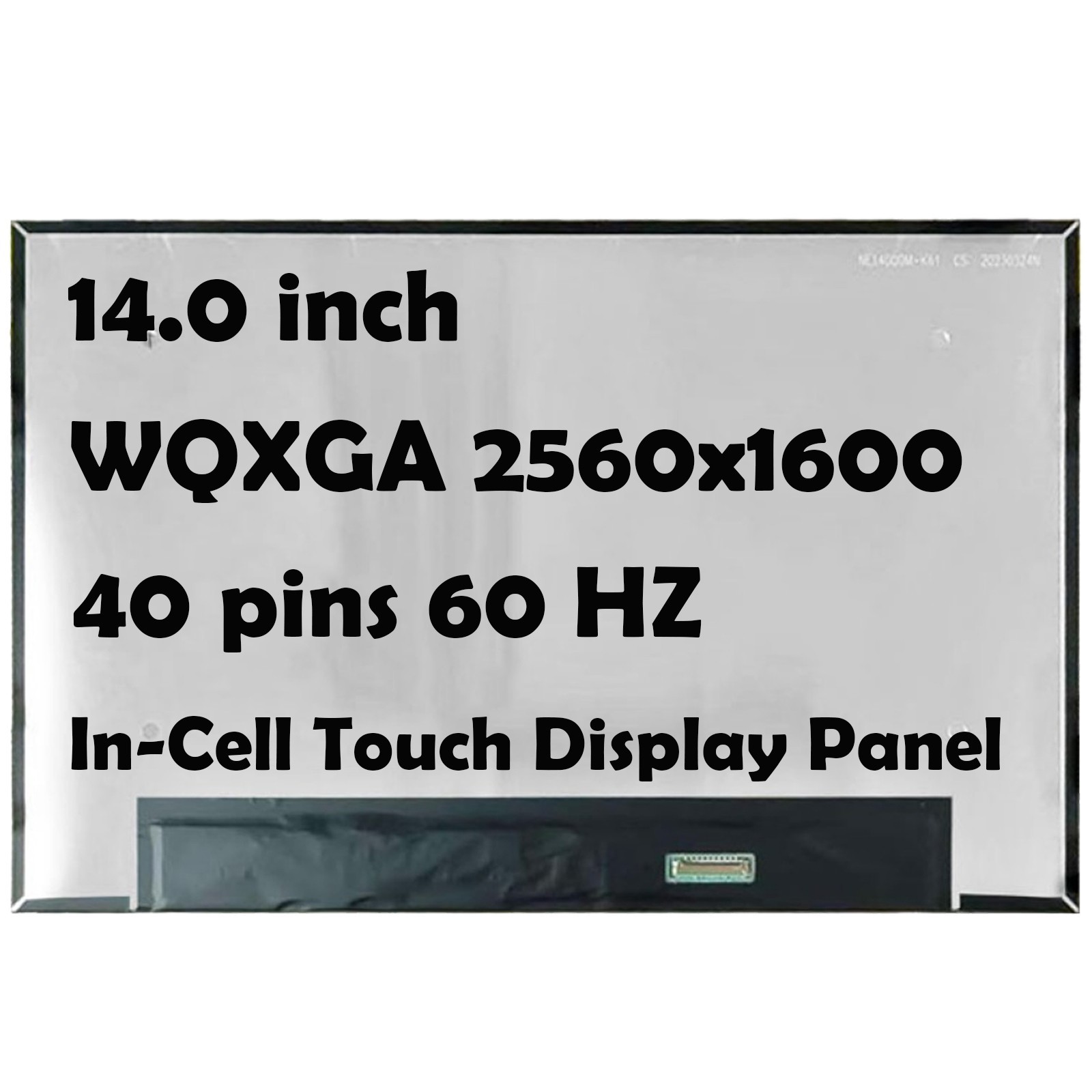 14" 0TW8Y2 WQXGA 2560x1600 LCD In-Cell Touch Replacement Screen Display Panel