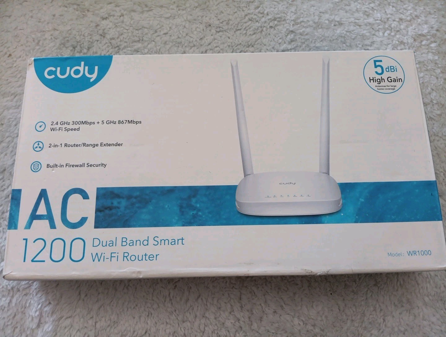 Cudy WR1000 AC1200 Dual Band Smart Wifi Router