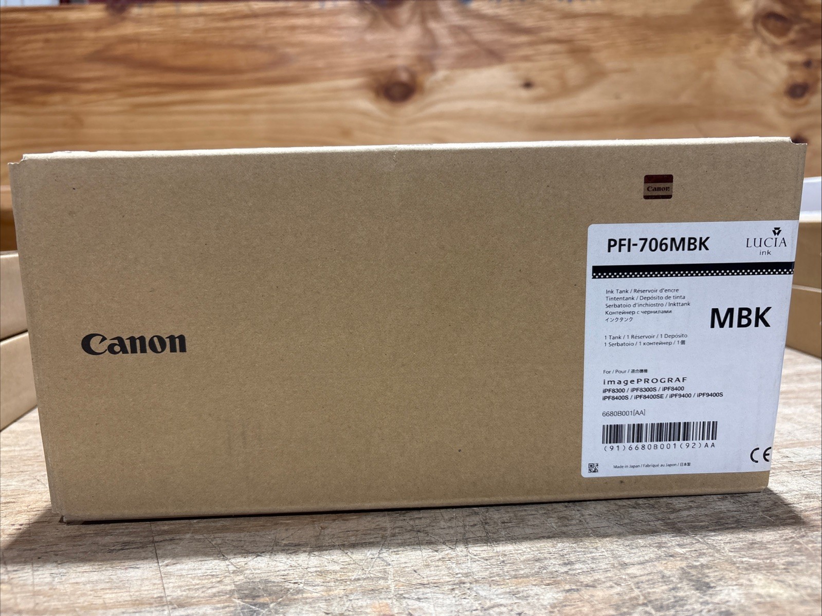 Genuine Canon PFI-706MBK Ink Tank For iPF8300/8300S/8400/8400s Exp. 08/2024