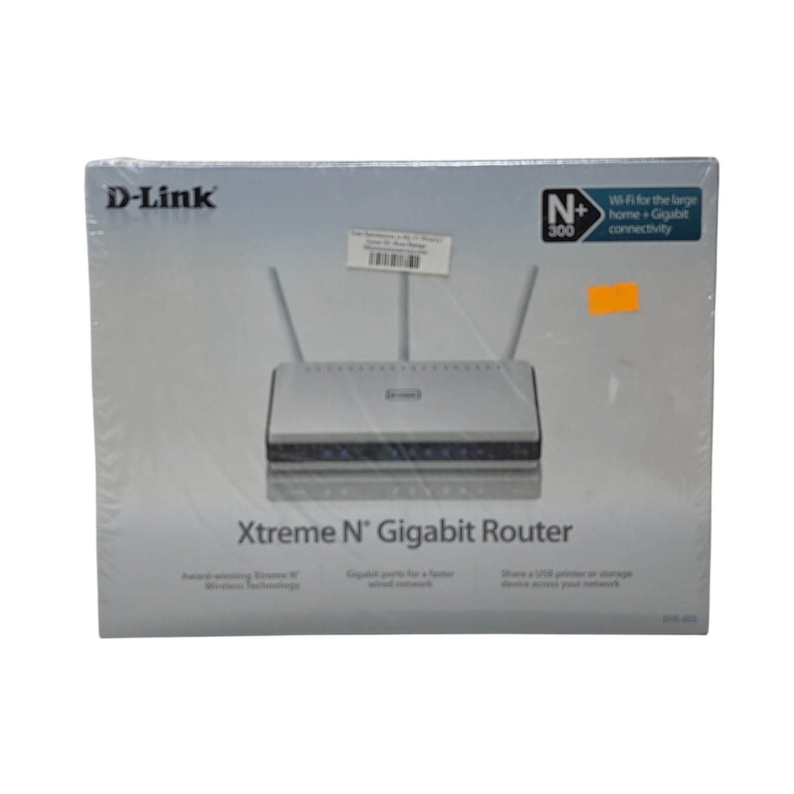 D-Link Xtreme N Gigabit Router DIR-655 N300 Wireless 4-Port Gigabit Switch New
