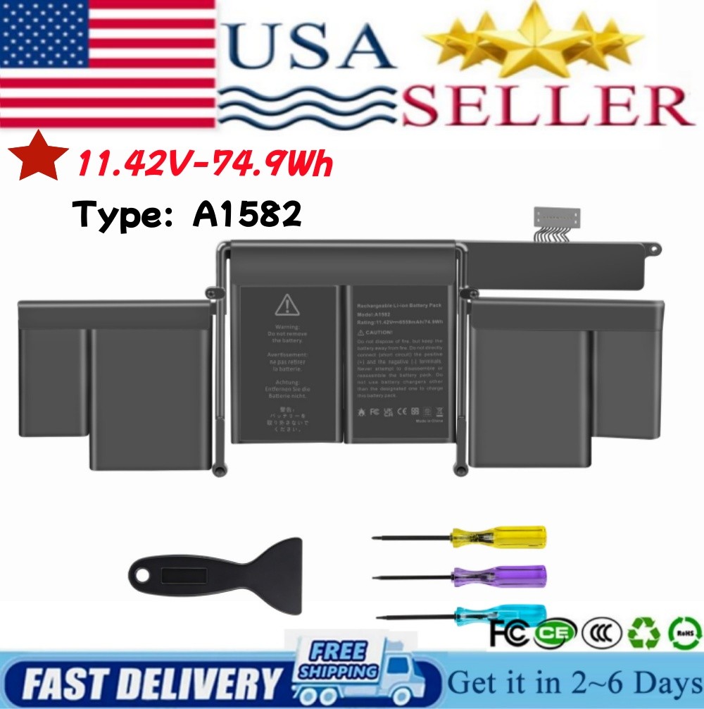 ✅A1582 Battery For Apple MacBook Pro 13" Retina Early 2015 Mid 2014 Late 2013 US