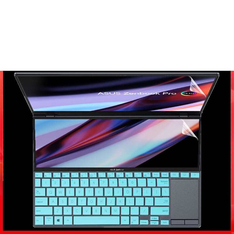 2 X Keyboard Skin for ASUS Zenbook Pro 14 Duo OLED UX8402 2022