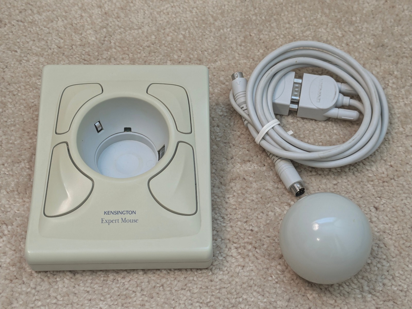 Used Kensington Expert Mouse Trackball Model #64215 Ver 5.0 PC/IBM PS2