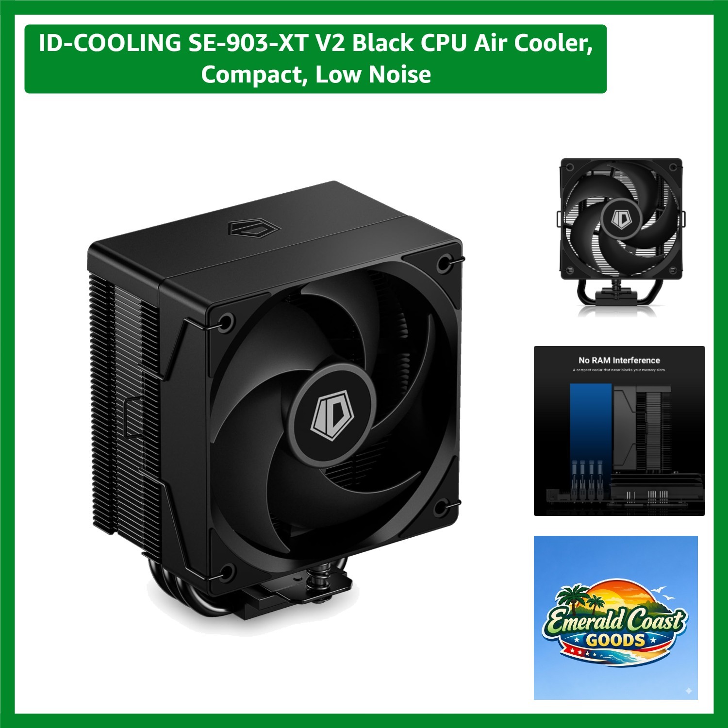 CPU Air Cooler, Compact, Low Noise