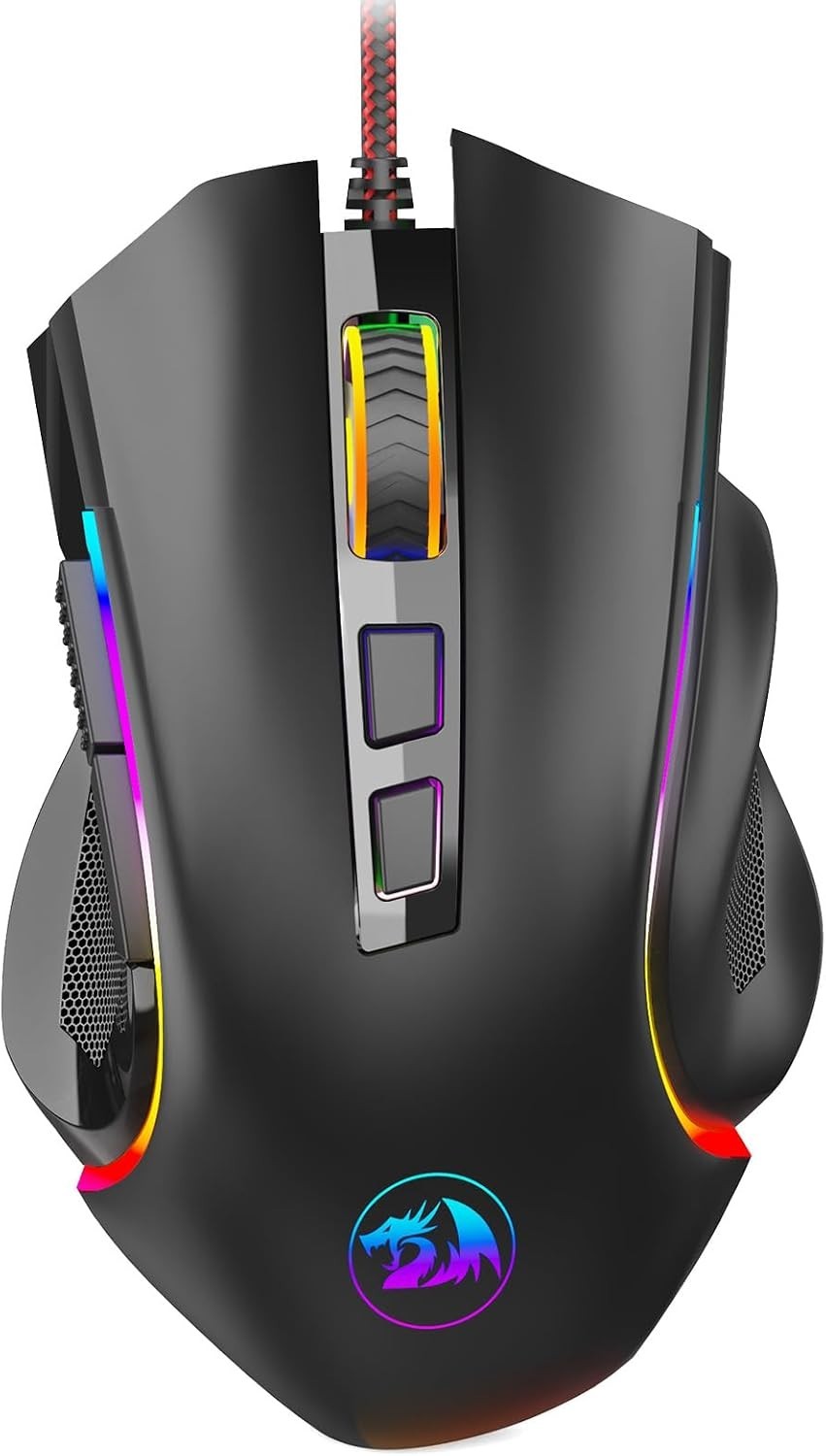 High-Performance M602 Gaming Mouse - RGB, 7200 DPI, and 9 Programmable Buttons