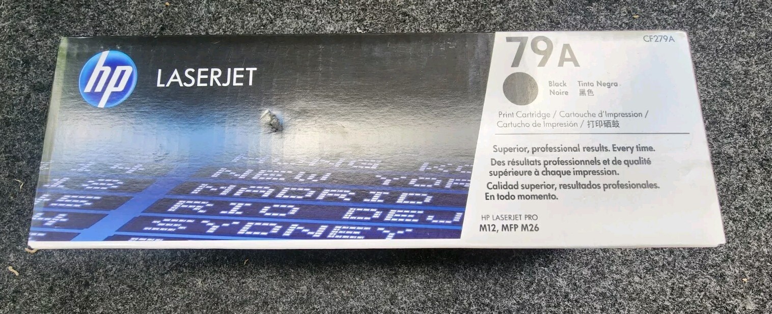 OEM HP LaserJet 79A CF279A Black Toner Cartridge New Sealed