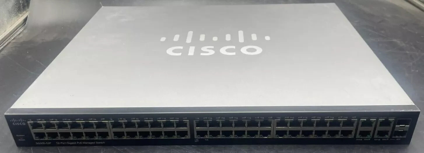 Cisco SG300-52P-K9 52-Port Stackable Managed Switch