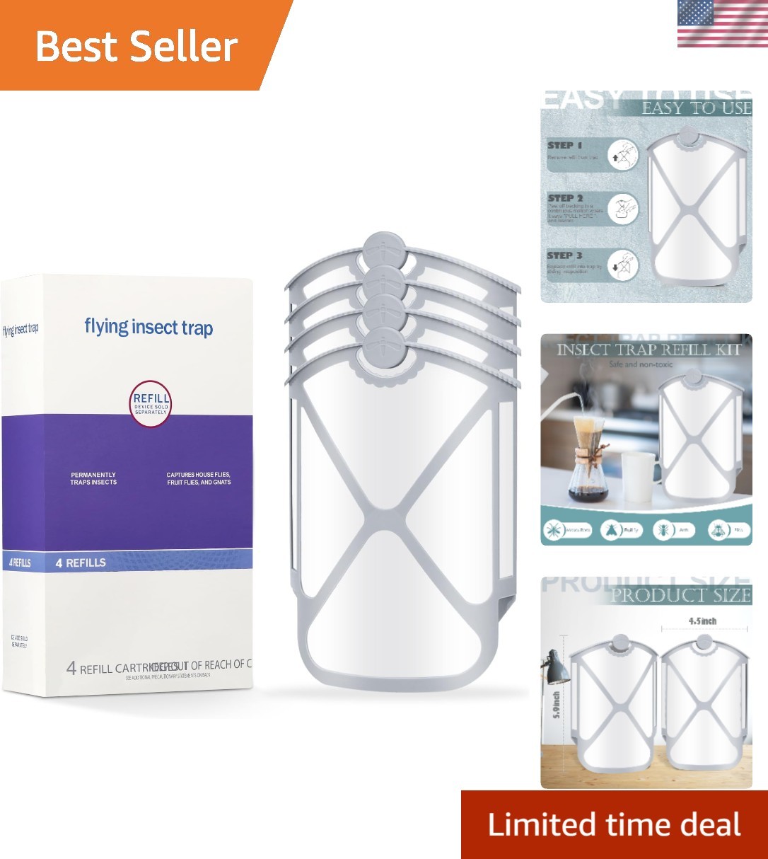 Refill Cartridge Kit Compatible with ZEVOA and MAX 4Pcs