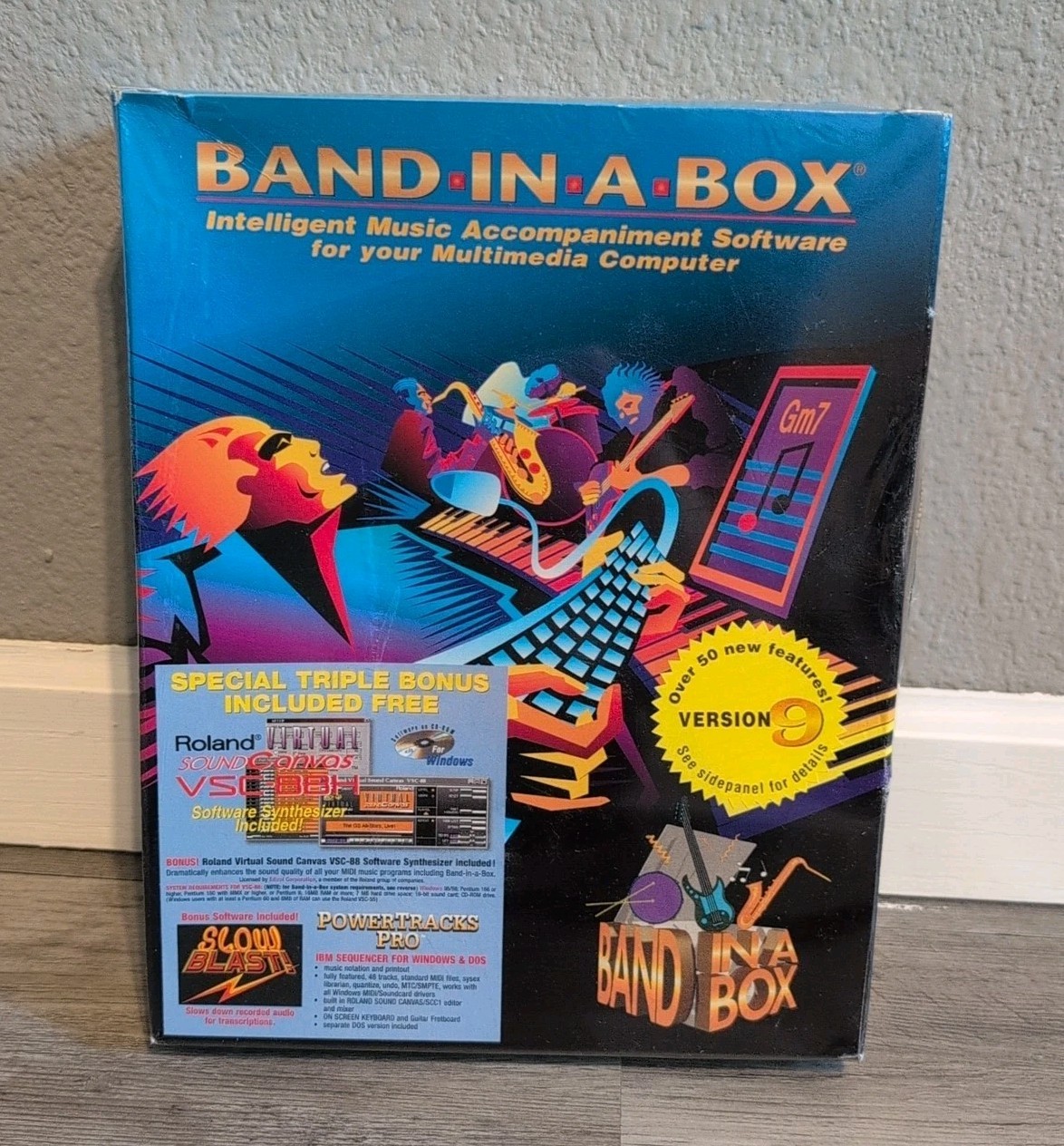 Band-in-a-Box Version 9 NEW SEALED Music Software Windows 95/98/NT PG Music Inc