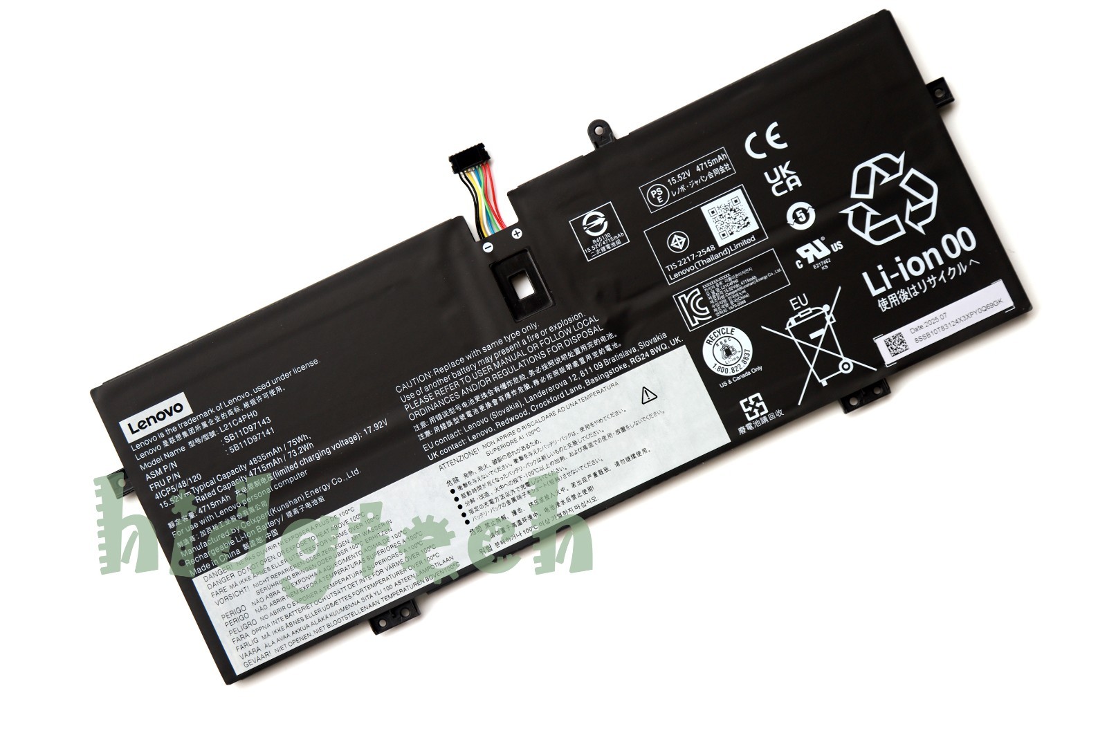 New Genuine L21C4PH0 L21L4PH0 L21M4PH0 Battery for Lenovo Yoga 9 14IAP7 14IRP8