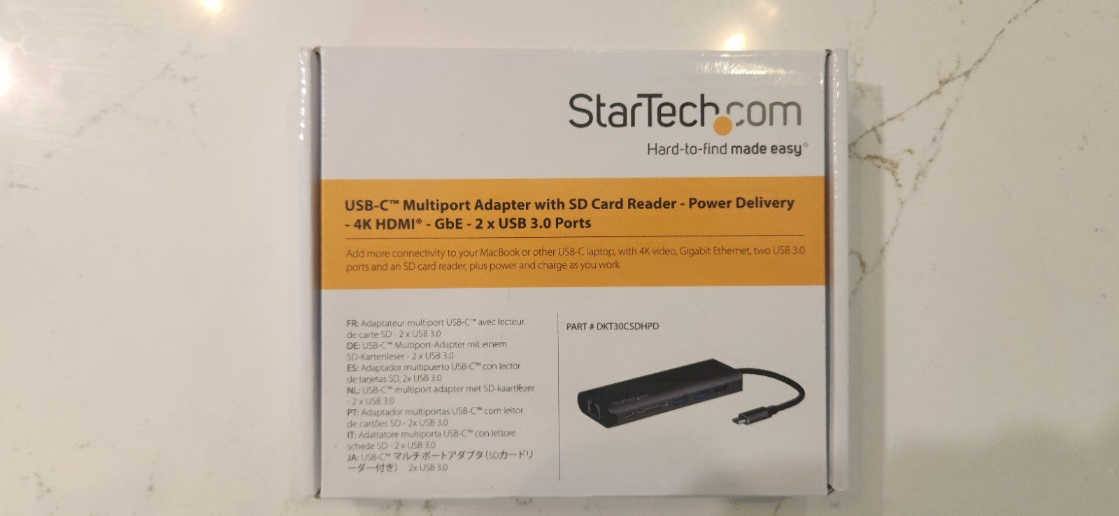 Startech USB-C Multiport Adapter - USB-C Travel Dock w/ 4K HDMI - 60W PD Pass-Th