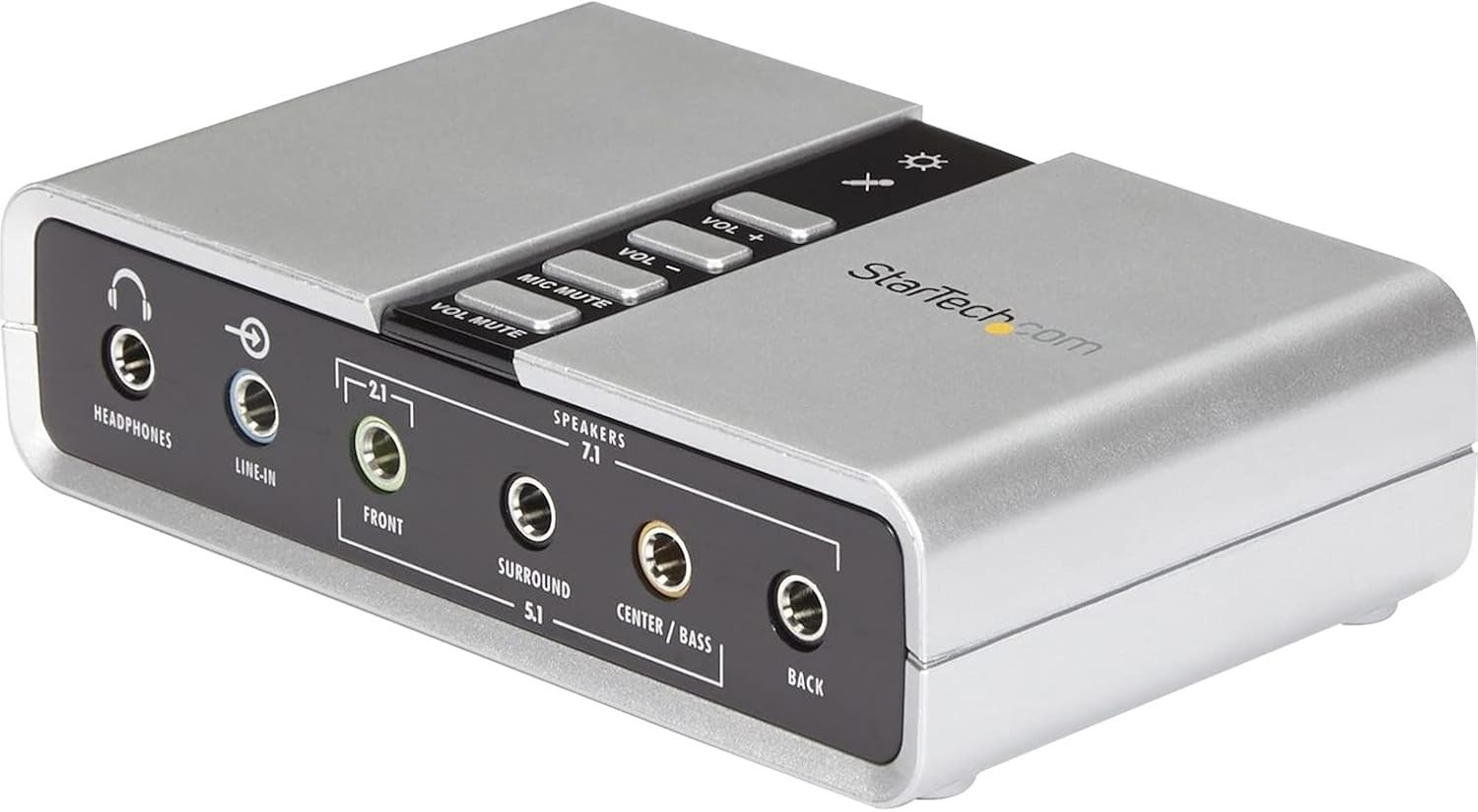 StarTech 7.1 USB Audio Adapter External Sound Card with SPDIF Digital Audio