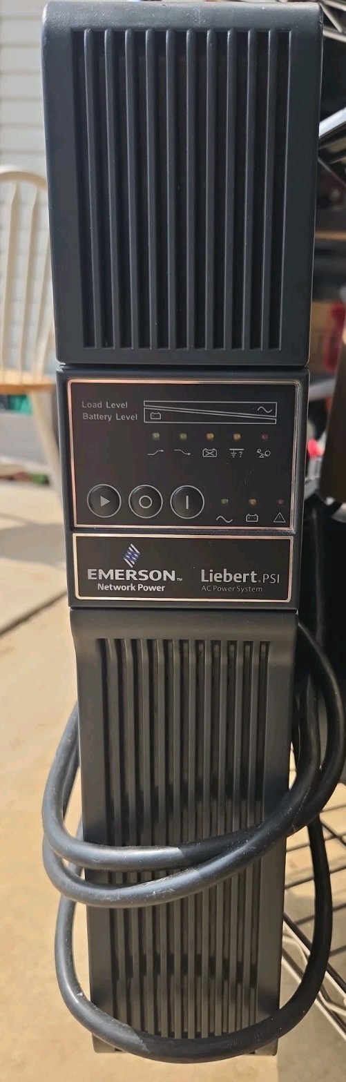 Emerson Liebert PSI 2U Rack Mount UPS Tower PS1000RT3 120W Working With BATTERY 