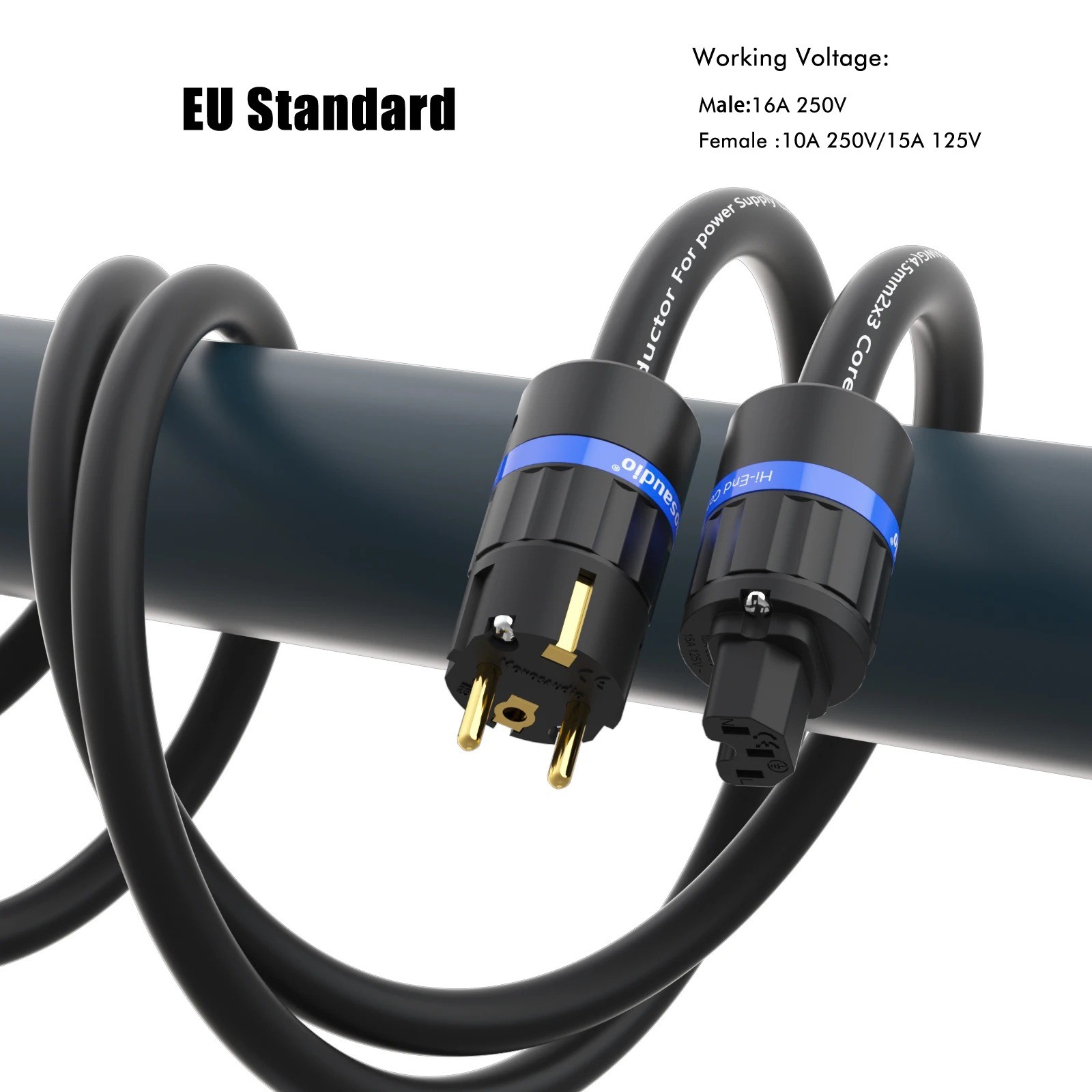P901 Power Cable OFC Copper Audiophile Power Cable Schuko Power Cord EU/US/AU