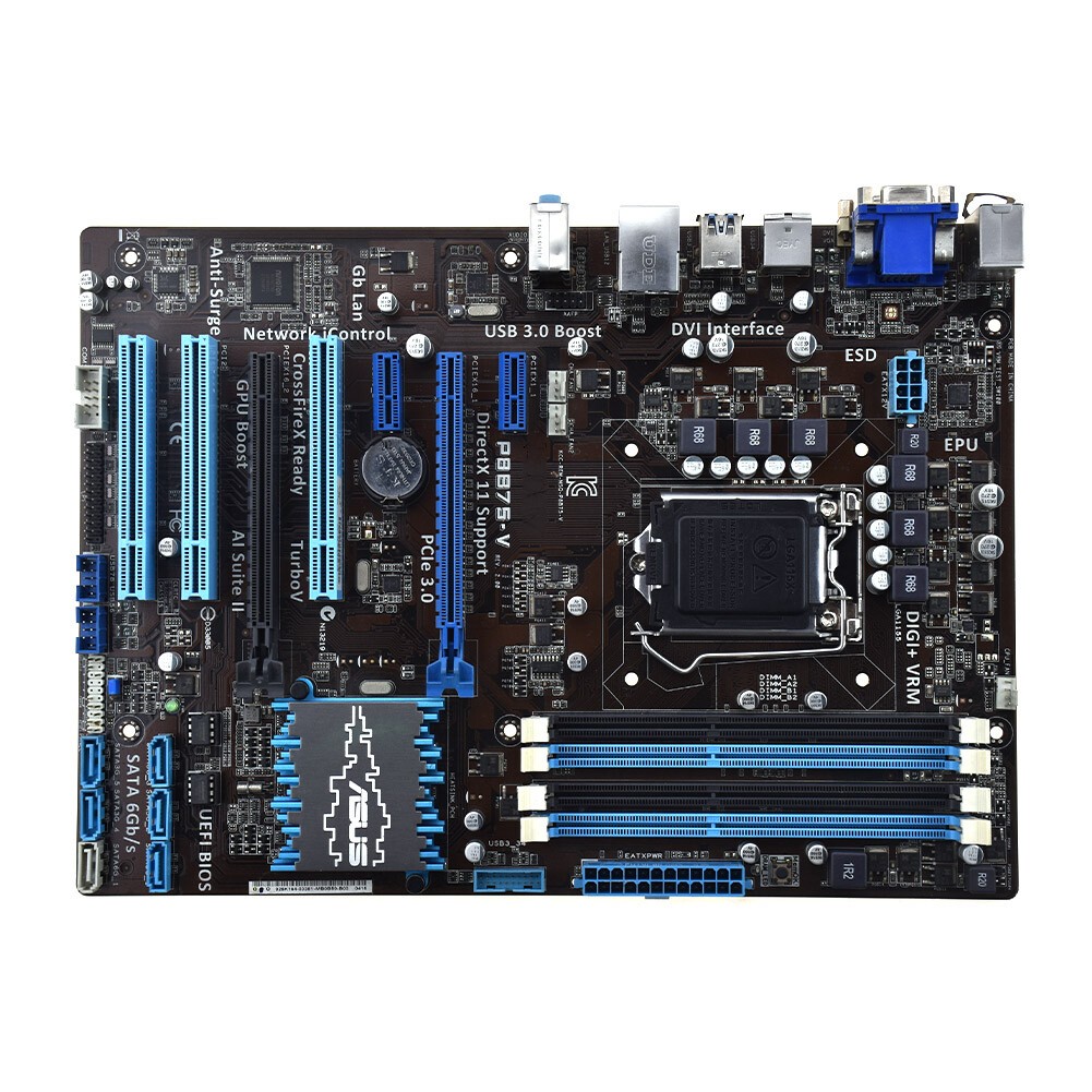 For ASUS P8B75-V Motherboard ATX CPU i7/i5/i3 Intel B75 LGA 1155 Socket H2 32G