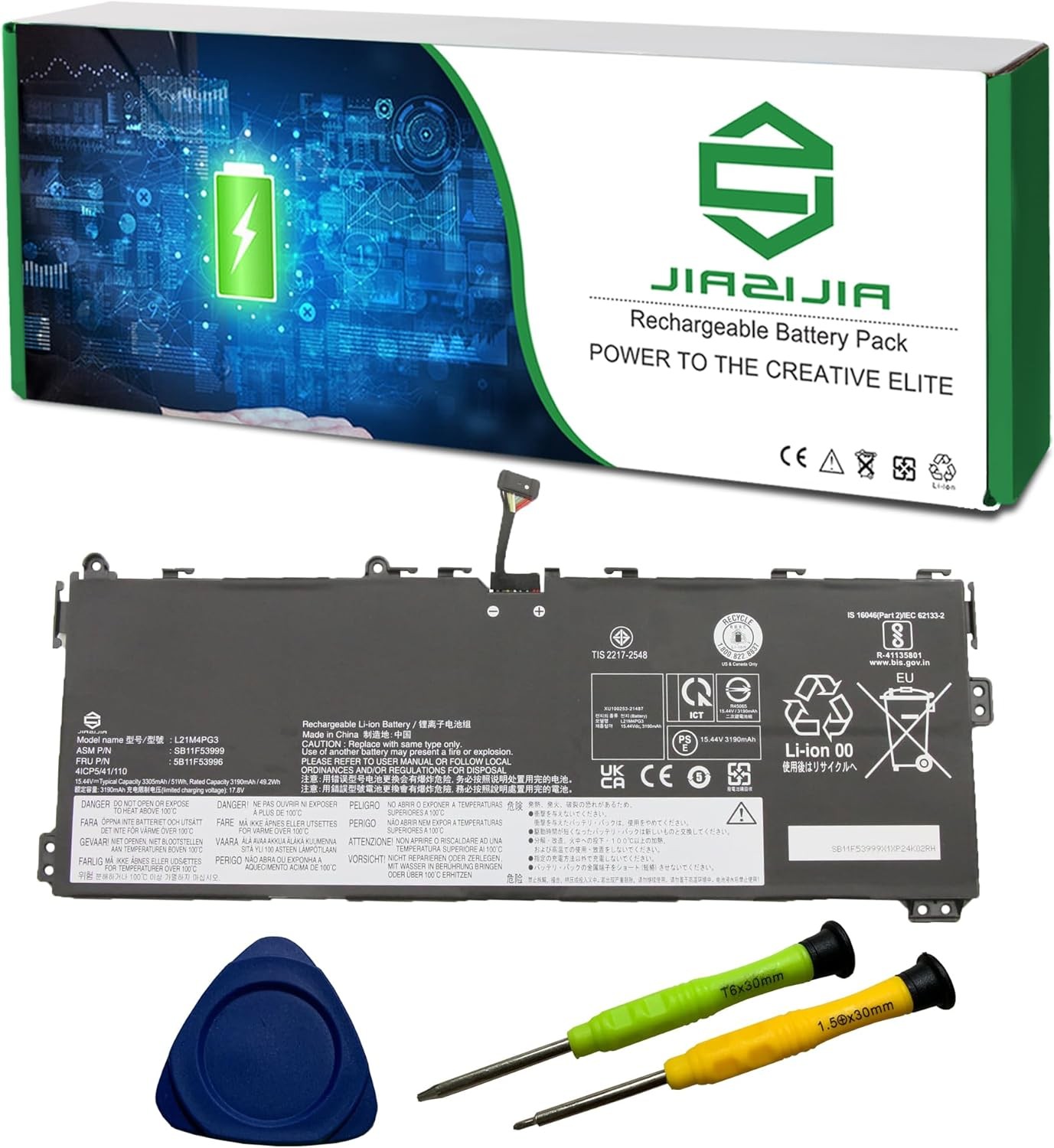 L21M4PG3 Laptop Battery Replacement for Lenovo 13W Yoga Gen 1 Gen 2 Series