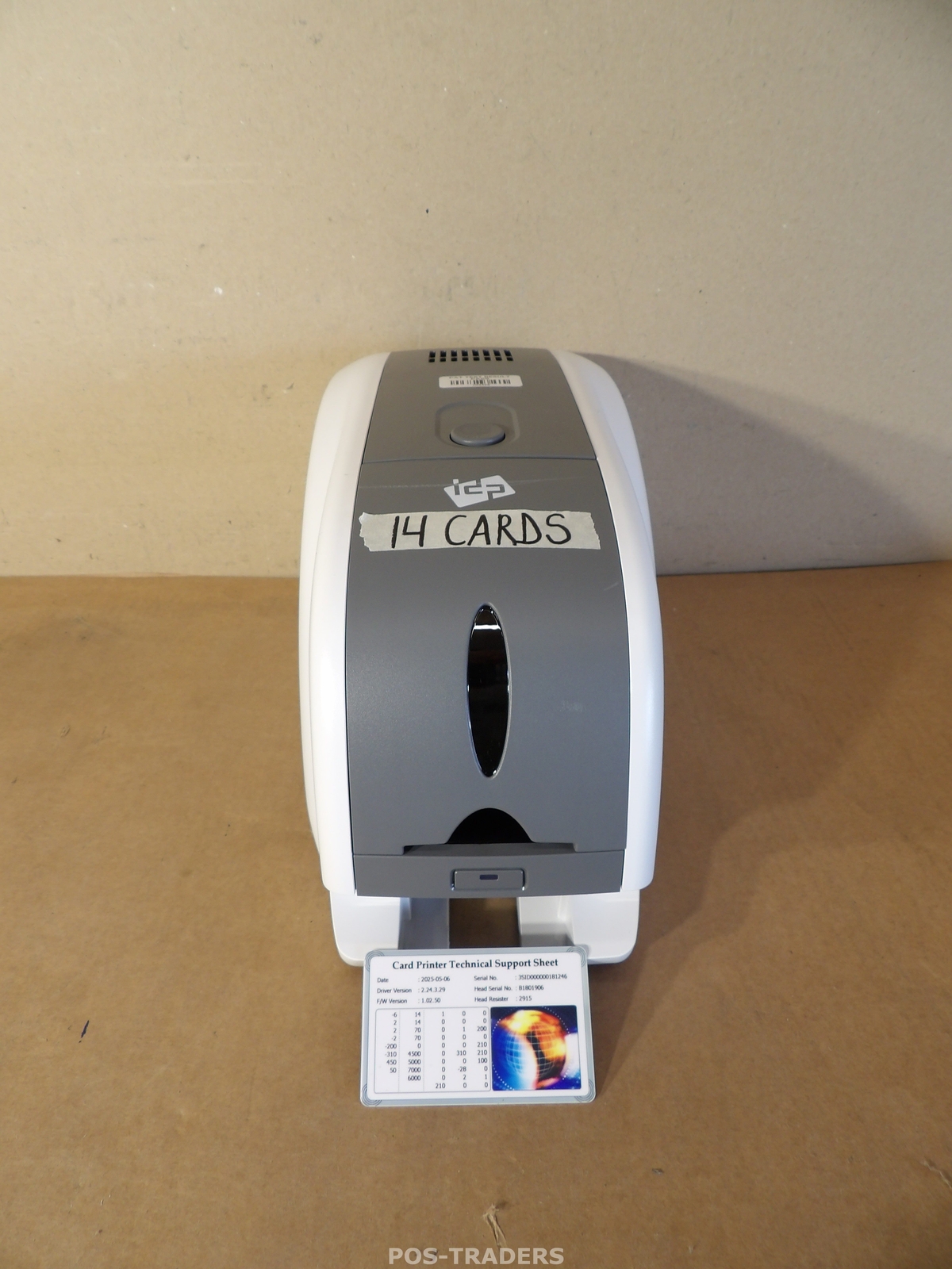IDP SMART-31S ID Color Card Printer USB - 14 CARDS - TESTED OK - INCL RIBBON