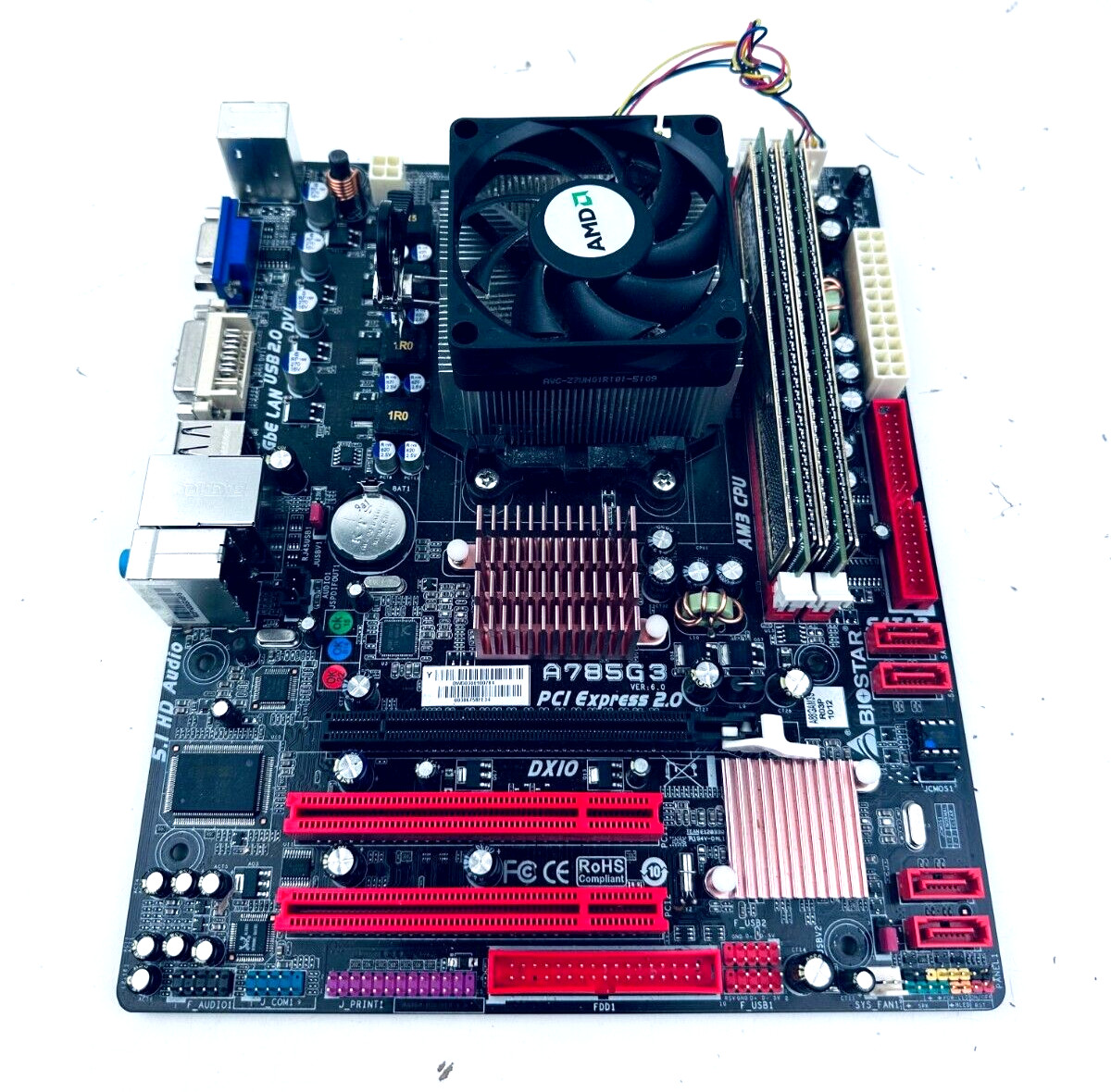 Biostar A785G3 AMD Board AW3 Socket With AMD Athlon II Motherboard