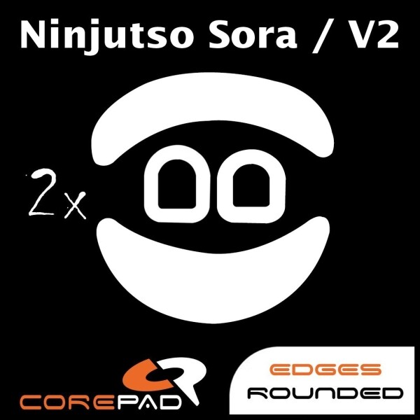 Corepad Skatez Ninjutso Sora V1 V2 (Large Size) Replacement Mouse Feet Teflon