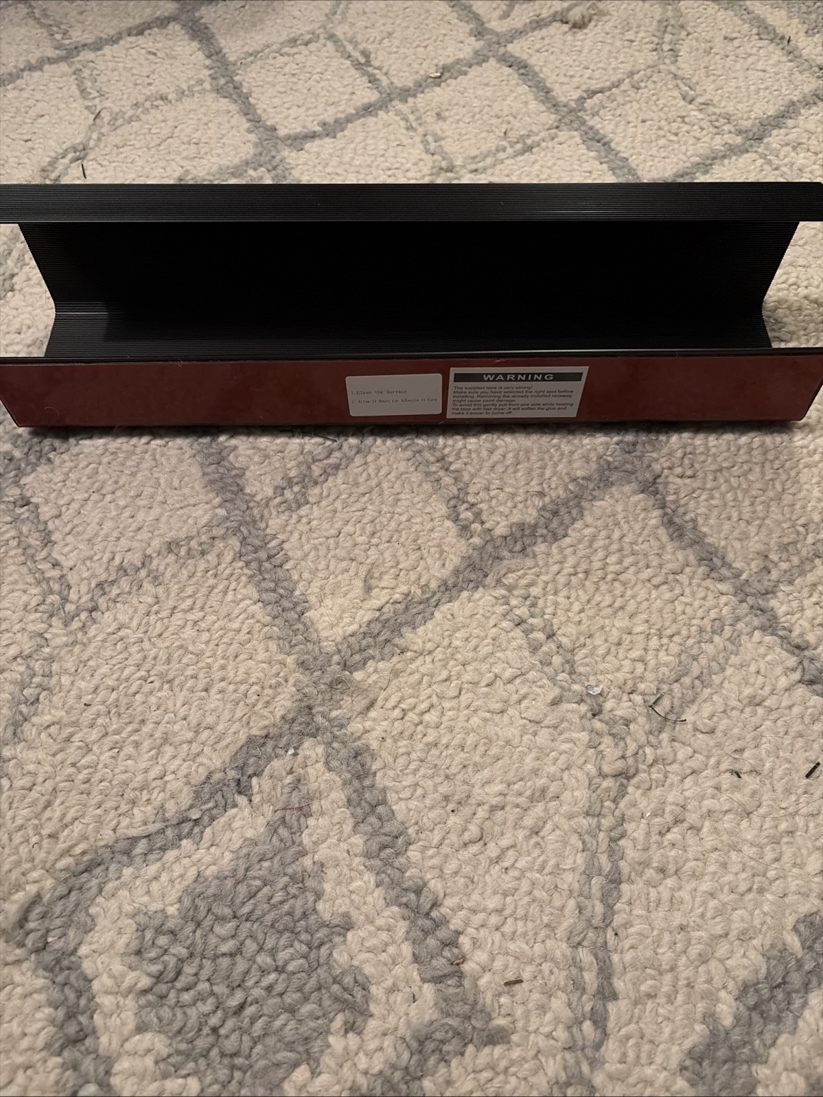No-Screw Under Desk Cable Management Tray Self-Adhesive Installation