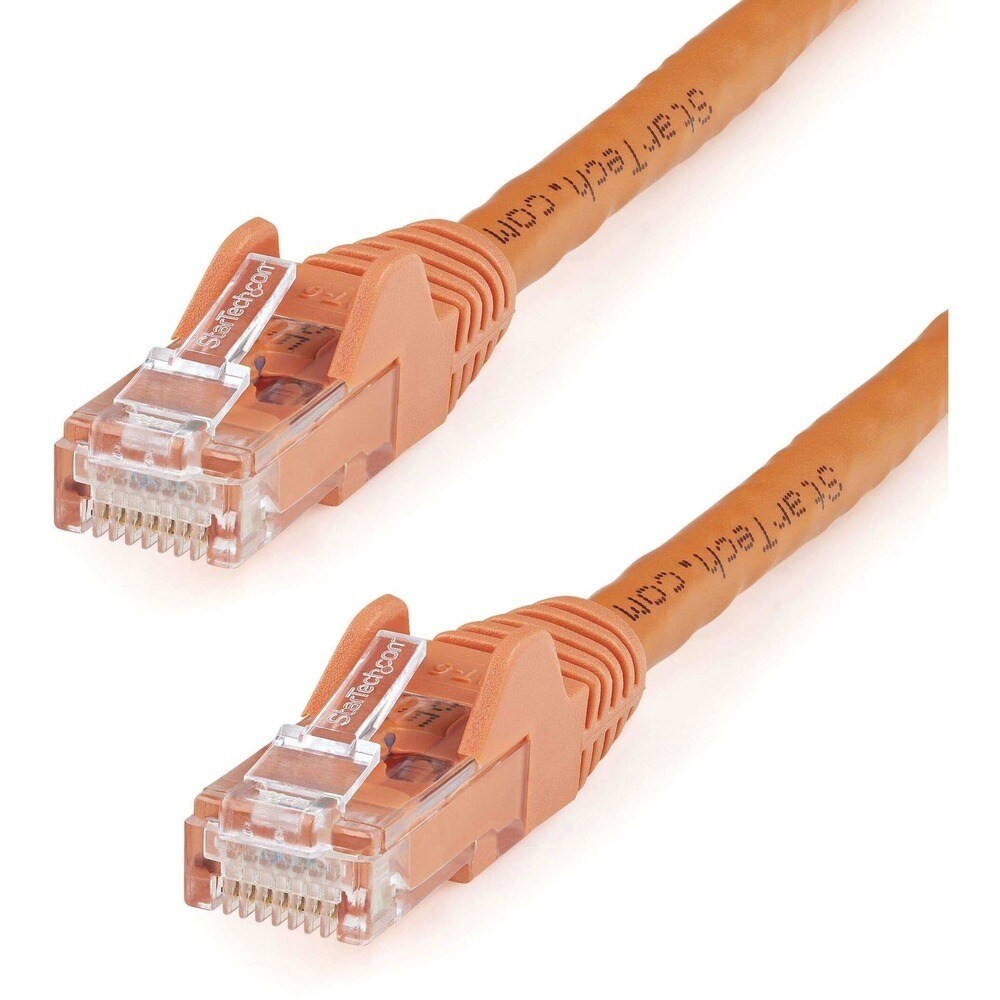 StarTech N6PATCH10OR Startech Cb 10Ft Cat6 Patch Cable W Snagless Rj45