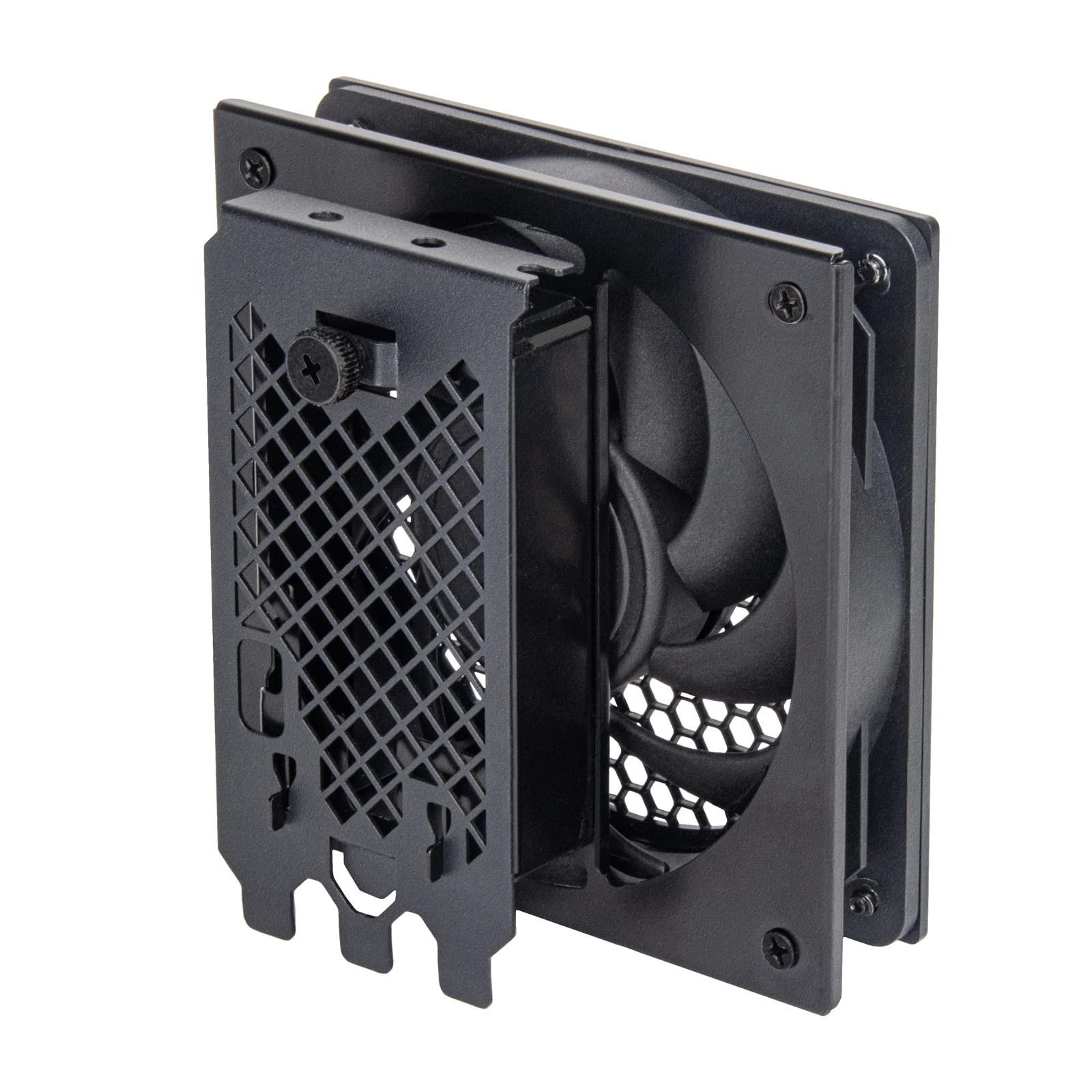 External GPU Cooling Fan Adapter Bracket with 120mm Fan and Grill