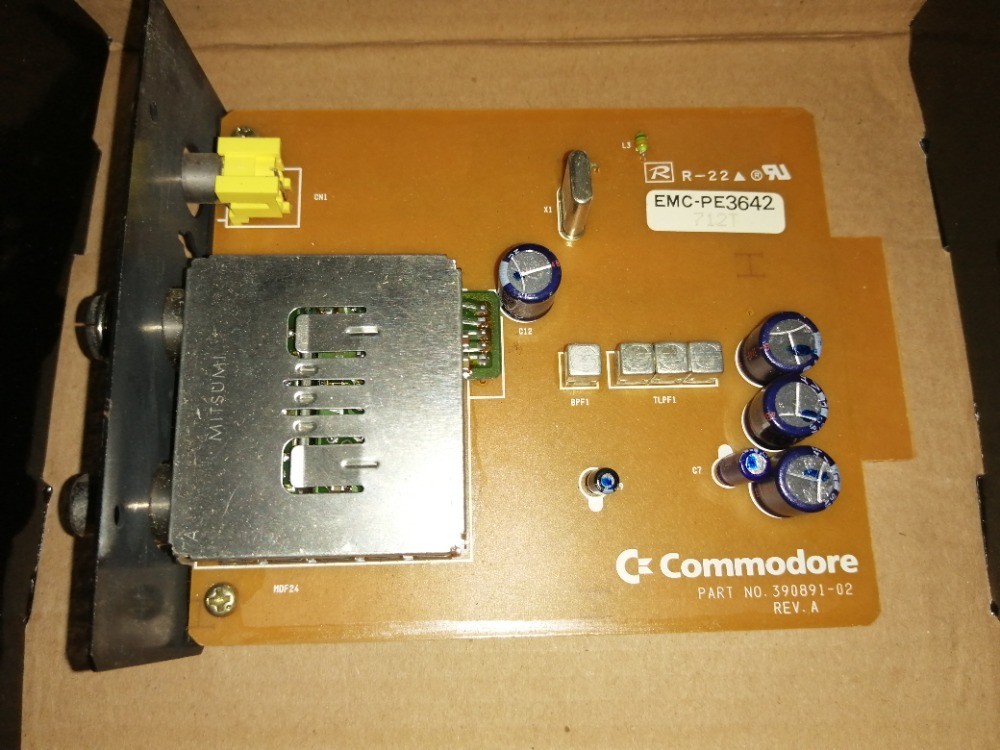 CDTV RF modulator card for Commodore Amiga CDTV - original card