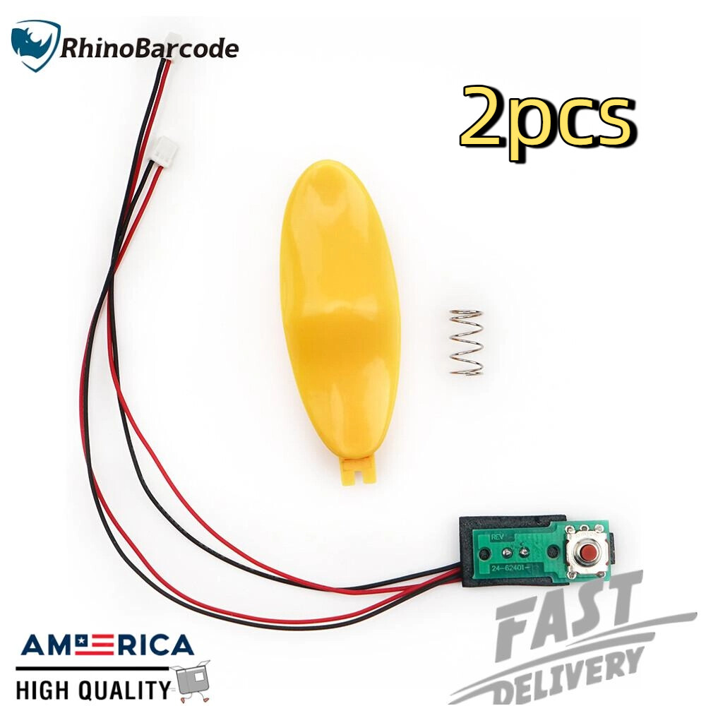 2PCS Trigger Switch (Plastic+PCB) for  Symbol MC9200-G MC92N0-G (2 pins)