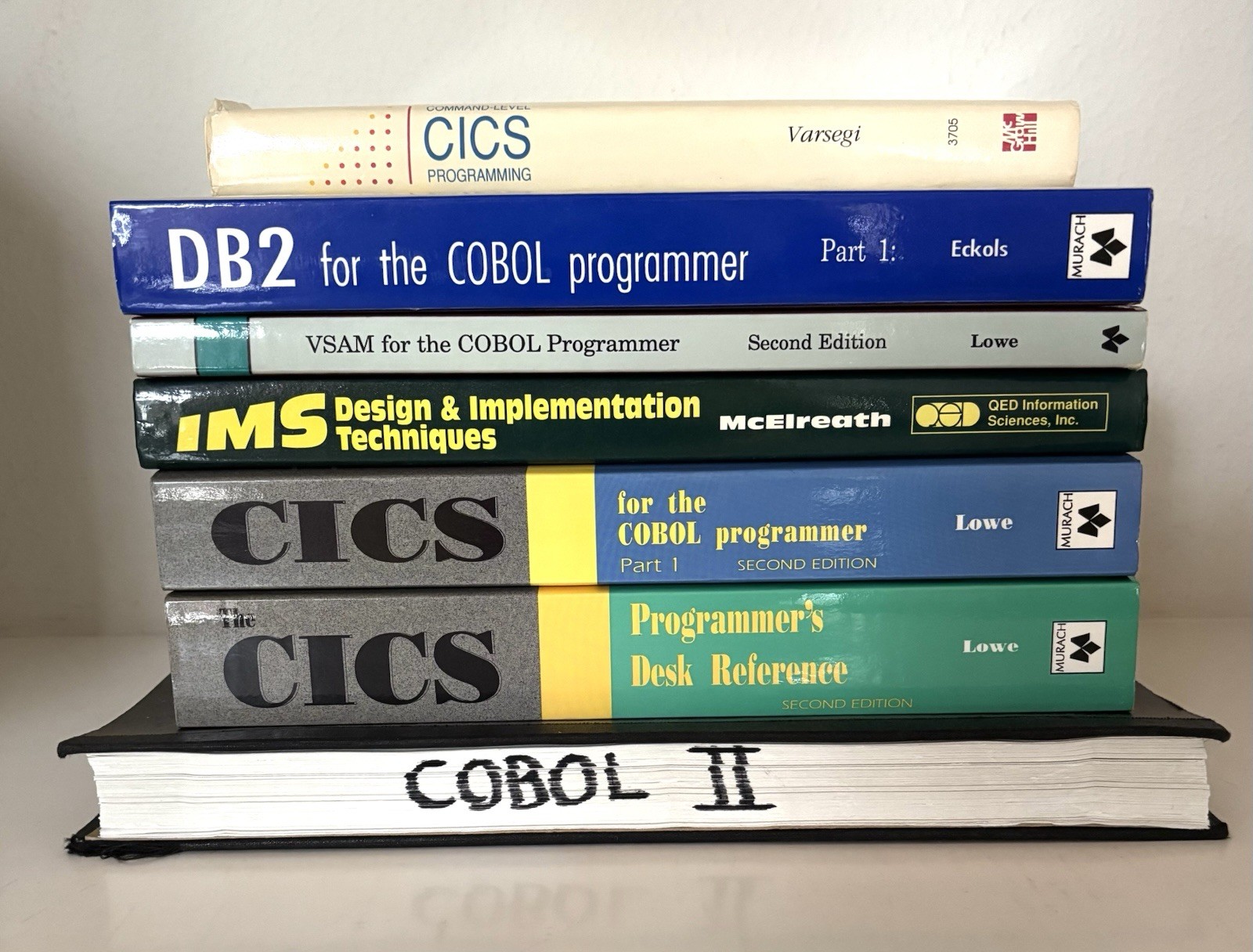 Vintage IBM Mainframe Programming Book Lot COBOL CICS DB2 VSAM IMS 7 Books