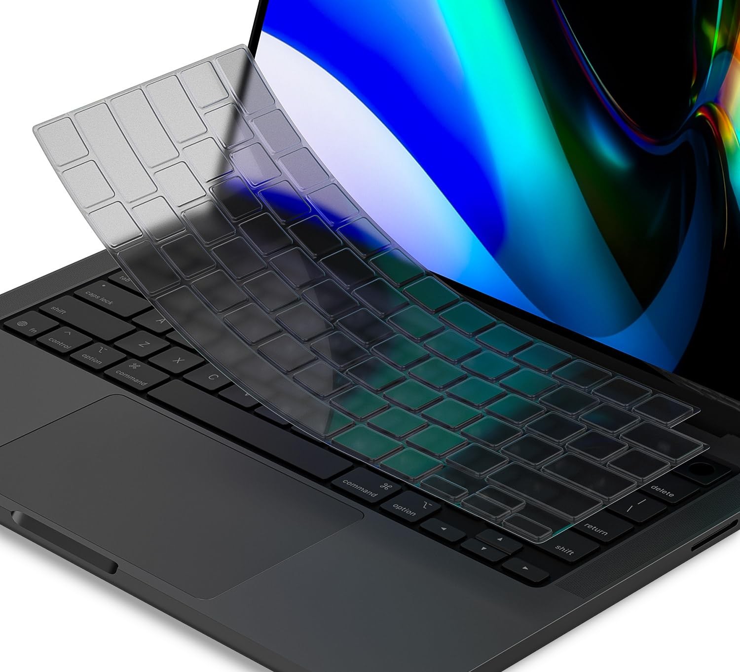 Premium Keyboard Cover Mac Pro 14/16(Translucent Black), Translucent Black