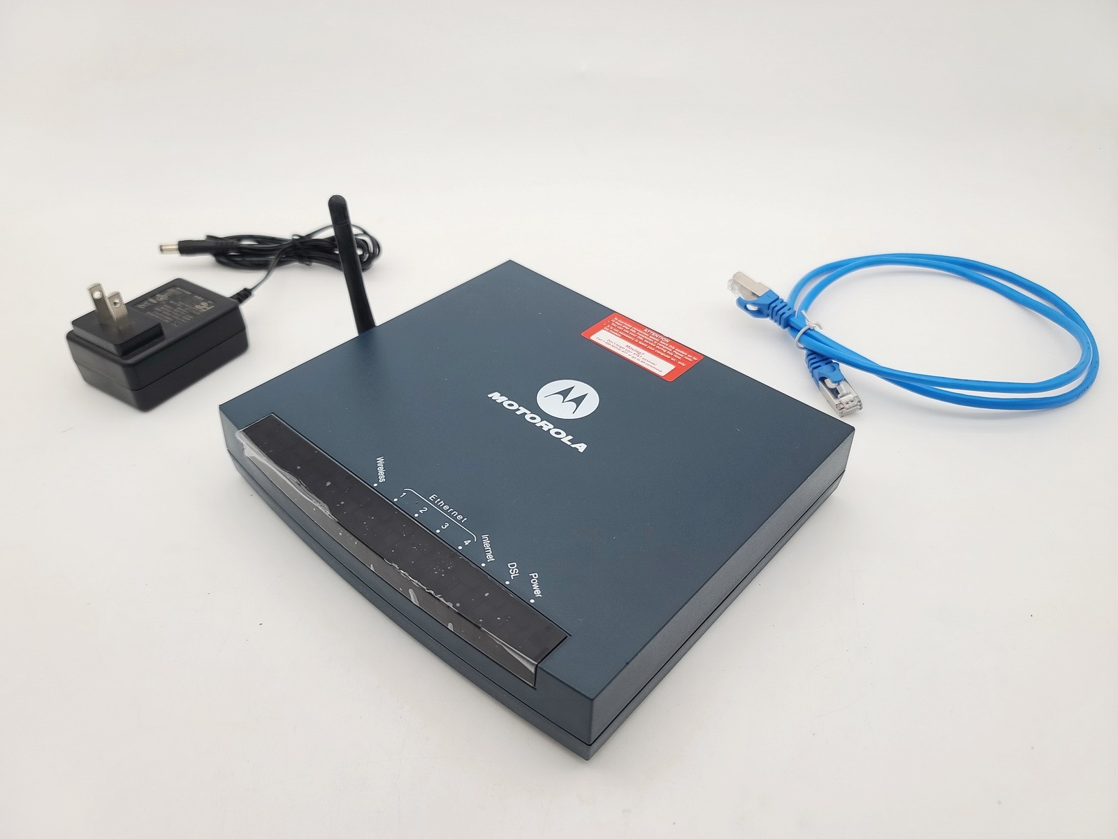 MOTOROLA 3347-02-1022 WIRELESS DSL MODEM ROUTER 4-PORT ETHERNET RJ-45 GZ53347