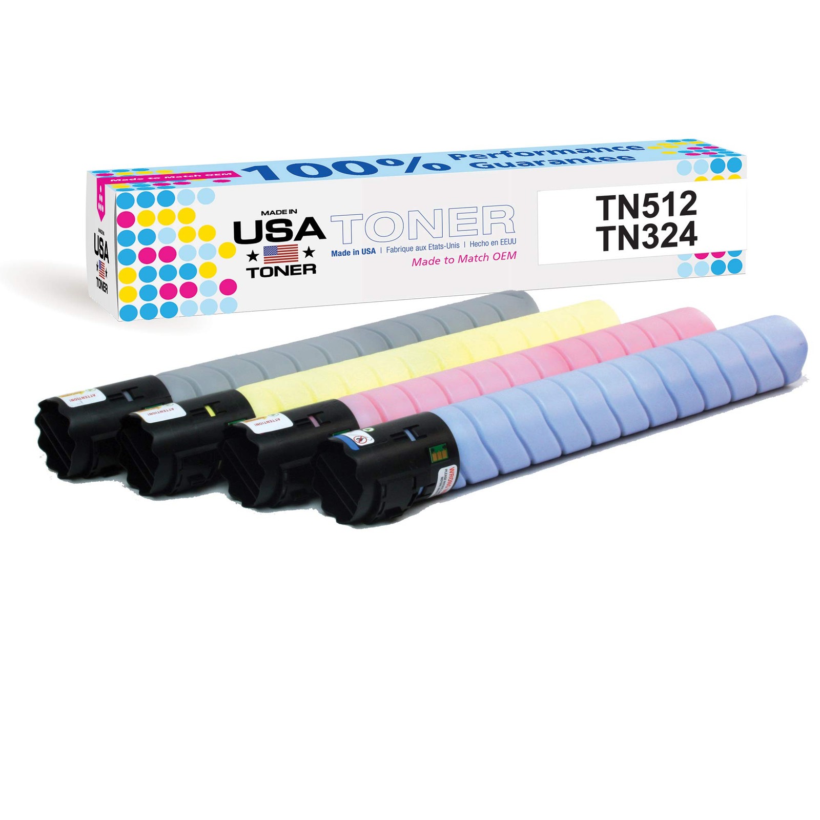USA Compatible Replacement for use in Konica Minolta bizhub C258, c308, c368