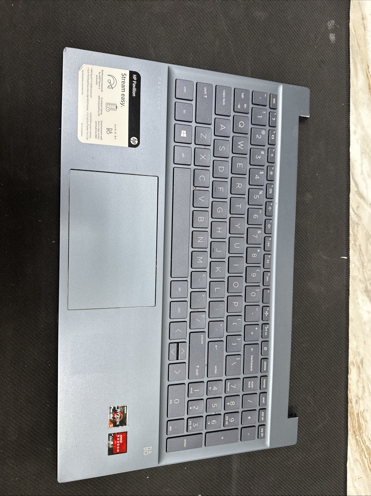 New For HP Pavilion 15-eg 15-eh  Palmrest w/ Backlit Keyboard Blue M08920-001 US
