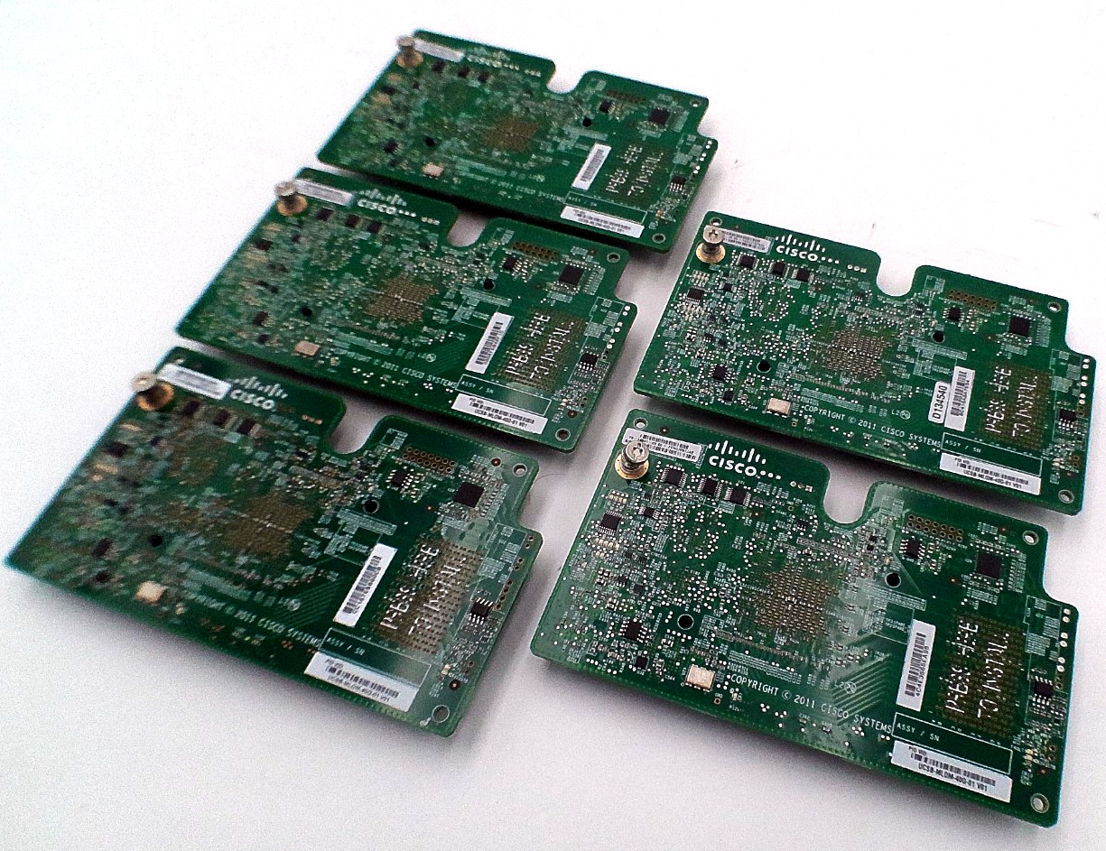 LOT OF 5 - CISCO UCS B200M3 VIC 1240 ADAPTER (UCSB-MLOM-40G-01)
